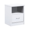 LIFE LUX Bedside 47x39x60 White 1-Drawer