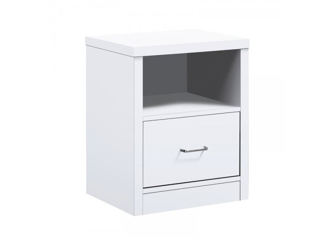 LIFE LUX Bedside 47x39x60 White 1-Drawer