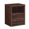 LIFE LUX Bedside 47x39x60 Walnut 1-Drawer