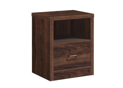 LIFE LUX Bedside 47x39x60 Walnut 1-Drawer