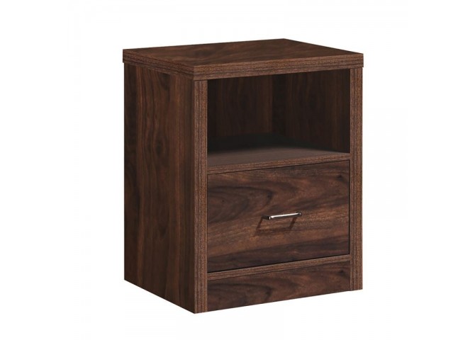LIFE LUX Bedside 47x39x60 Walnut 1-Drawer
