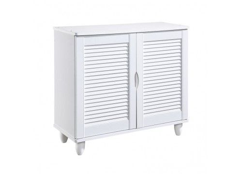 SHOE CABINET 2 Doors 77x33x70cm White