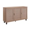 SHOE CABINET 3 Doors 110x33x77cm Sonoma