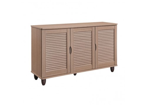 SHOE CABINET 3 Doors 110x33x77cm Sonoma