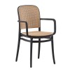 FLORENCE Stacking Armchair PP Black/Beige