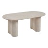DIAZ Coffee Table 120x60cm MDF Natural Stone