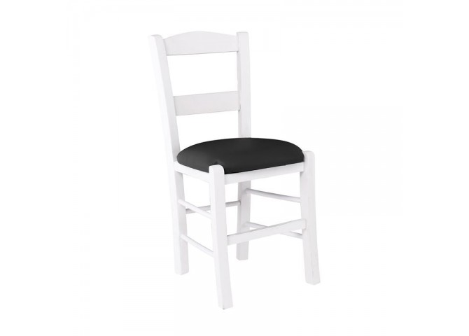 SYROS Chair Impregnation Lacquer White/Pu Black