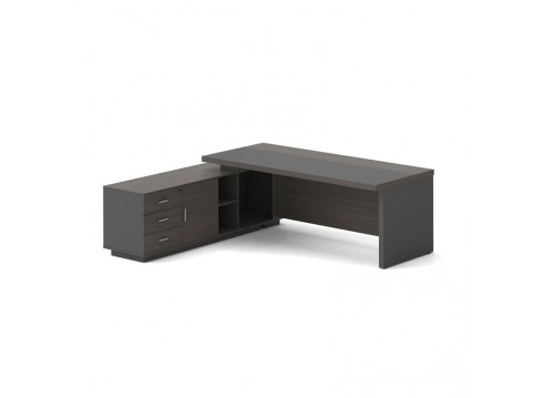VIP Desk (LEFT) 200x180cm Grey Walnut