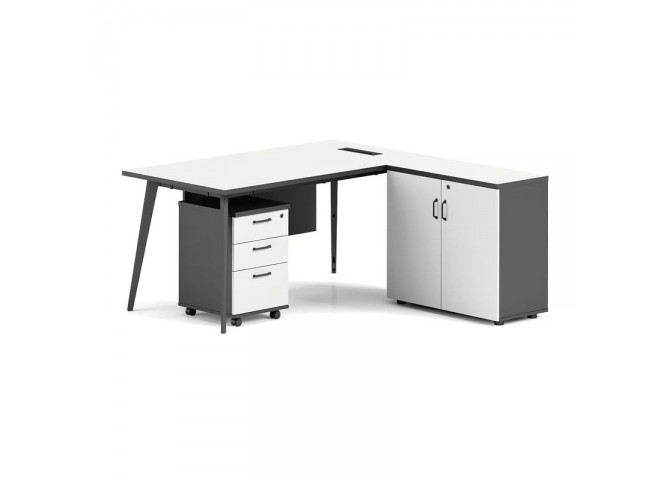 STATUS Reversible Desk 180x80cm Grey/White