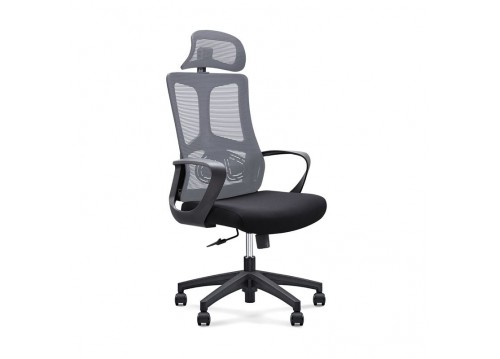 BF8600 Manager Armchair Grey Mesh/Black Fabric