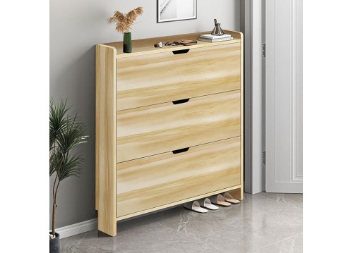SHOE CABINET 80x17x115cm MDF-Melamine Sonoma