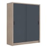 VANITY Wardrobe 160x60x200cm Sonoma Oak/Grey