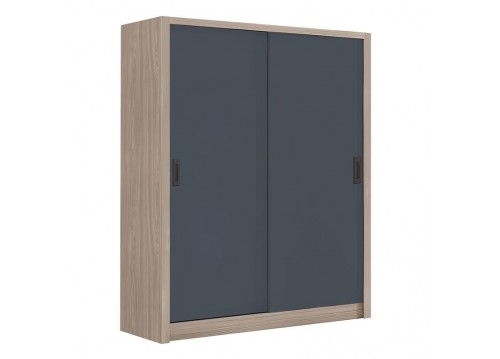 VANITY Wardrobe 160x60x200cm Sonoma Oak/Grey