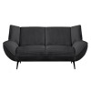 EMERALD 2-Seater Sofa Anthracite Corduroy Fabric