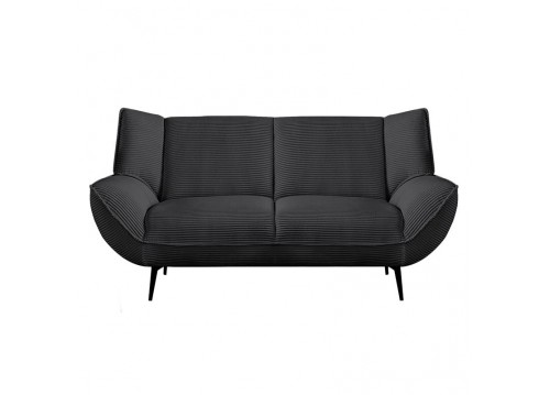 EMERALD 2-Seater Sofa Anthracite Corduroy Fabric