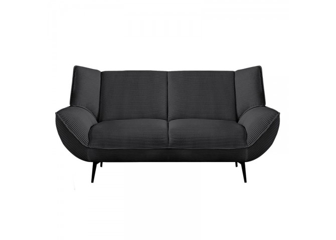 EMERALD 2-Seater Sofa Anthracite Corduroy Fabric
