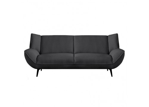 EMERALD 3-Seater Sofa Anthracite Corduroy Fabric