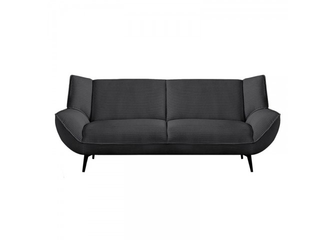 EMERALD 3-Seater Sofa Anthracite Corduroy Fabric