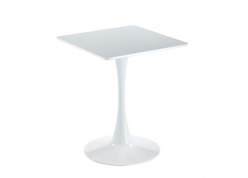 BREAK Table 60x60cm White Color, MDF-Metal
