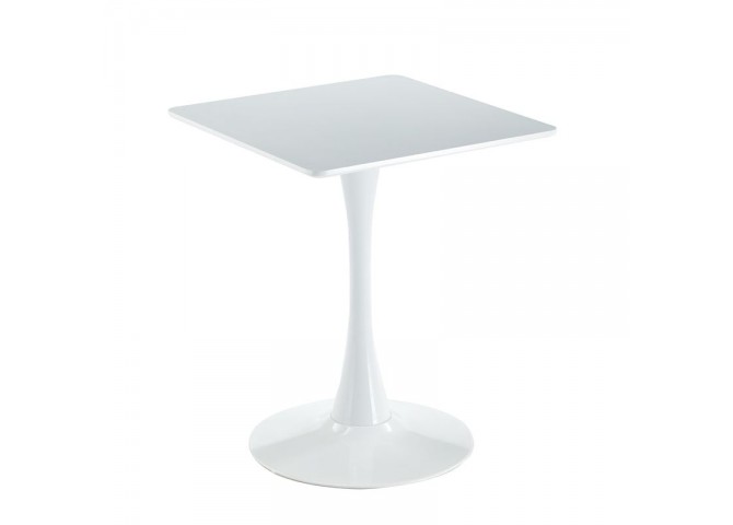 BREAK Table 60x60cm White Color, MDF-Metal