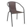 BALENO-W Armchair Metal Brown/Brown Wicker
