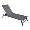 CORTE K/D Lounger Metal Black/Textilene Anthracite