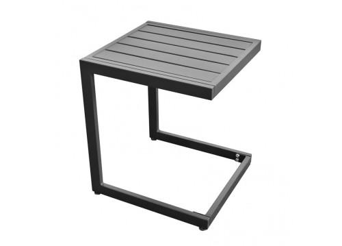 CORTE Side Table Metal Black 35x35x41cm