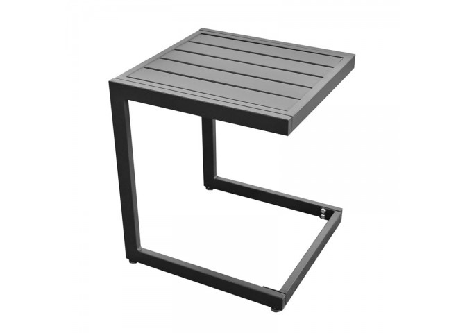 CORTE Side Table Metal Black 35x35x41cm