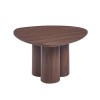 LEBRON Coffee Table 80x80cm MDF Walnut