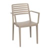 NOLA Stackable Armchair PP-UV Tortora