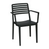 NOLA Stackable Armchair PP-UV Black