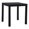 DALTON Table 72x72cm PP-UV Black/Metal Black