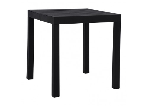 DALTON Table 72x72cm PP-UV Black/Metal Black