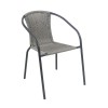 BALENO-W Armchair Metal Black/Mixed Grey Wicker