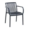 MODENA Stackable Armchair PP-UV Anthracite