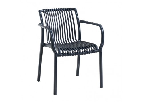 MODENA Stackable Armchair PP-UV Anthracite