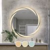 LED-1 Wall Mirror D80cm, Illuminated