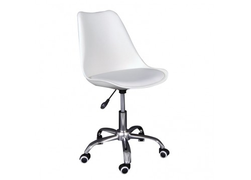 MARTIN-W Office Chair PP/Pu White (assembled cushion)