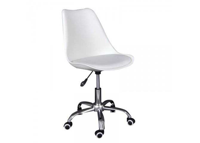 MARTIN-W Office Chair PP/Pu White (assembled cushion)