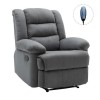 JULIA Massage Armchair Relax Grey Fabric