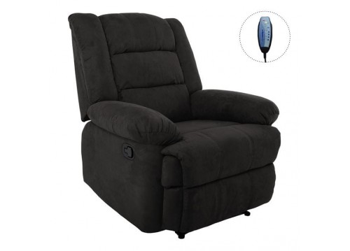 JULIA Massage Armchair Relax Black Fabric