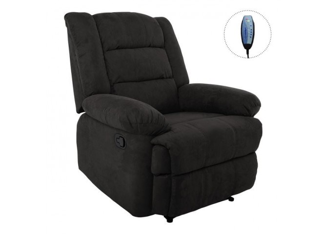 JULIA Massage Armchair Relax Black Fabric