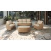 CHICAGO Set (4pcs) Alu/Wicker Natural (Cushions Beige)