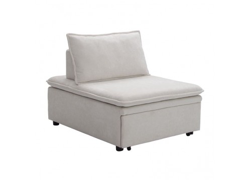 FRANNIE Chair-Bed, Beige Fabric