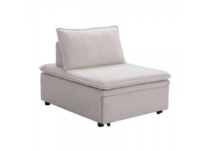 FRANNIE Chair-Bed, Beige Fabric