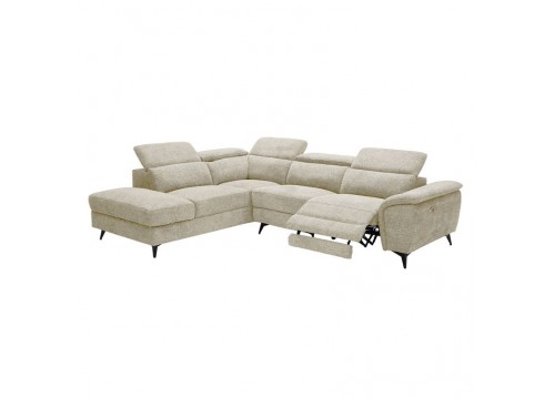 ROMEO Left Facing Corner-Relax Sofa, Beige Fabric