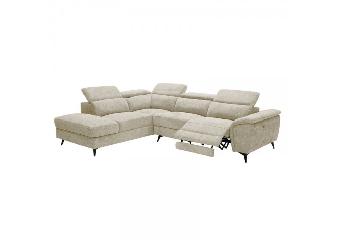 ROMEO Left Facing Corner-Relax Sofa, Beige Fabric
