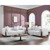 KANSAS Sofa Set (2+3) Teddy White Fabric