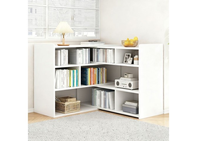 MULTI Bookcase 80/150x24x90cm White
