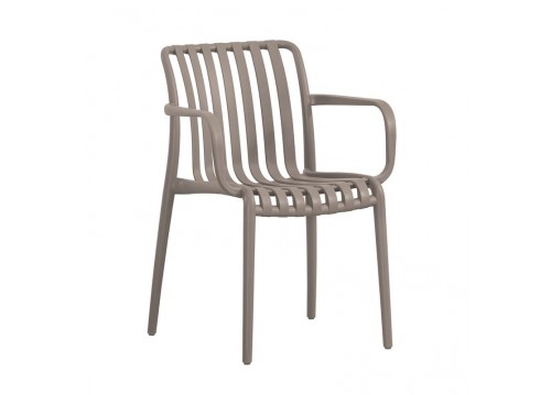 MODA-H Stackable Armchair PP-UV Mocha